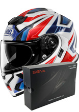 Zestaw: kask szczękowy Shoei Neotec 3 Anthem TC-10 + dedykowany interkom motocyklowy Sena SRL 3