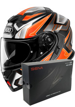 Zestaw: kask szczękowy Shoei Neotec 3 Anthem TC-8 + dedykowany interkom motocyklowy Sena SRL 3