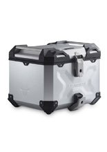 Zestaw: kufer centralny srebrny TRAX ADV + stelaż Street-rack SW-Motech Suzuki GSF 600/650/1250/1200 Bandit/S / GSX 650F/1250F/1400 [pojemność 38 L]
