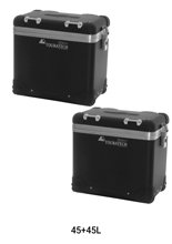 Zestaw kufrów bocznych Touratech ZEGA Pro "And-Black" aluminowych, czarnych [pojemność: 2 x 45 l]