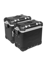 Zestaw kufrów bocznych aluminiowych Touratech ZEGA Evo "And Black" czarnych [prawy: 31l; lewy: 38l]