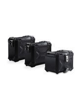 Zestaw: kufry boczne 45/37L + kufer centralny 38L TRAX ADV+ stelaże SW-MOTECH do motocykla BMW R 1250 GS / Adventure (21-) czarne