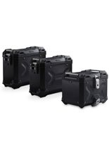Zestaw: kufry boczne 45/45L + kufer centralny 38L Trax Adv + stelaże SW-MOTECH do Kawasaki Versys 650 (15-) czarne