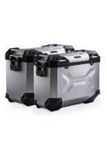 Zestaw: kufry boczne TRAX ADV + stelaże EVO 45/37 L Sw-Motech Suzuki DL 650 V-Strom (04-10) (pojemność 37 i 45 L) srebrne
