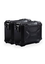 Zestaw: kufry boczne TRAX ADV + stelaże PRO Sw-Motech Yamaha Tracer 9 RN70/GT (20-), Tracer 9 GT+ (22-) (pojemność: 2 x 37 L) czarne