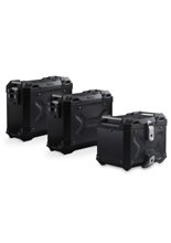 Zestaw: kufry boczne + kufer centralny TRAX ADV + stelaże SW-MOTECH do motocykla KTM 1290 Super Adventure / S / R (21-) czarne