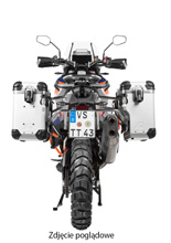Zestaw: kufry boczne srebrne "And-S" Zega Evo X + stelaże czarne Touratech KTM Super Adventure 1290 S/R (21-) [poj.: 38+38l]