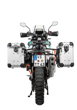 Zestaw: kufry boczne srebrne "And-S" Zega Evo + stelaże czarne Touratech KTM Super Adventure 1290 S/R (21-) [poj.: 38+45l]