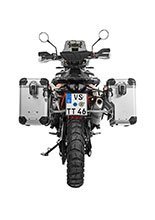 Zestaw: kufry boczne srebrne Zega Evo X + stelaże srebne Touratech KTM 890 Adventure/R, 790 Adventure/R (38/38L)
