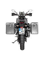 Zestaw: kufry boczne srebrne Zega Mundo + stelaże srebrne Touratech Yamaha Tenere 700 / World Raid (38+45L)