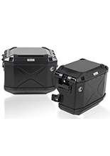 Zestaw: kufry boczne + stelaże Hepco&Becker Xplorer Cutout do Suzuki V-Strom 650 ABS [12-] czarne