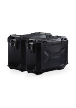 Zestaw: kufry boczne + stelaże PRO TRAX ADV 45/37 L do motocykli KTM 790 Adventure (23-), 890 Adventure / R (22-) czarny [pojemność 45 + 37 L]