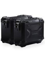 Zestaw: kufry boczne + stelaże TRAX ADV SW-MOTECH 37/45 L/P do motocykla Moto Guzzi V85 TT (19-) [pojemność 37+ 45 L]