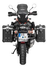 Zestaw: kufry boczne z anodowanego aluminium czarne "And-Black" Zega Evo + stelaże czarne Touratech KTM 1050 Adventure/1090 Adventure/1290 Super Adventure (-20)/1190 Adventure/R (31+38L)