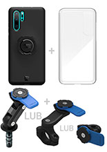 Zestaw na motocykl: etui na telefon Huawei P30 Pro + wodoodporny pokrowiec + mocowanie Quad Lock