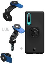 Zestaw na motocykl: etui na telefon Huawei P30 + wodoodporny pokrowiec + mocowanie Quad Lock 