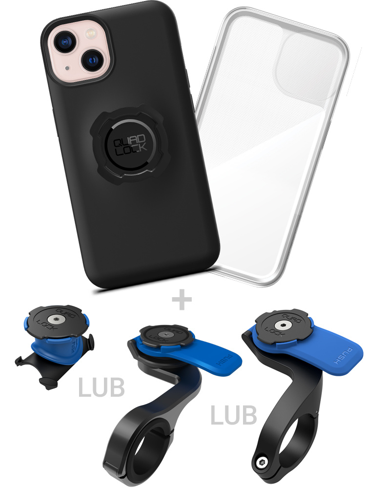 Zestaw na motocykl: etui na telefon iPhone 15 Pro Max + mocowanie Quad Lock