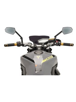 Lusterka PUIG Hi-Tech GT do kierownic motocykli Aprilia / Ducati / Honda / Kawasaki / KTM / MV Agusta / Suzuki / Triumph / Yamaha (czarne)