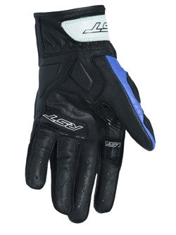 Rękawice motocyklowe skórzano-tekstylne Rst Stunt III CE czarno-niebieskie