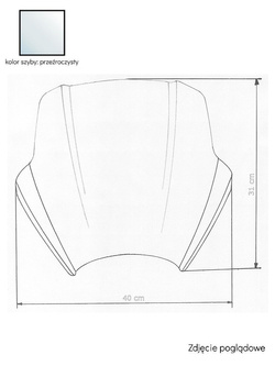 Szyba motocyklowa MRA Speed-Screen "A" do motocykli typu Naked przezroczysta