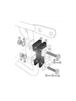 Adapter zamka Hepco&Becker z adapterem do stelaża kufra bocznego