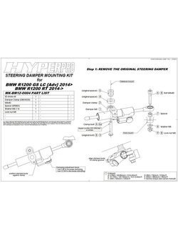 Amortyzator skrętu Touratech "CSC" BMW R1200GS(LC)/R1250GS/R1250GS Adventure (14-)