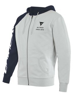 Bluza Dainese Paddock Full-Zip Hoodie szaro-niebieska