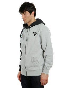 Bluza Dainese Racing Service Full-Zip Hoodie szaro-czarna