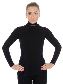 Bluza damska Brubeck Extreme Wooll czarna