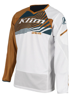 Bluza enduro Klim Dakar biało-brązowa