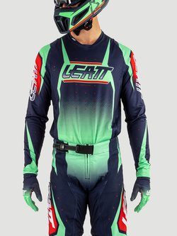 Bluza enduro Leatt Moto 4.5 Lite Matcha niebiesko-zielona