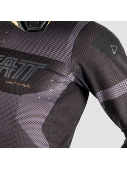 Bluza enduro Leatt Moto 5.5 UltraWeld Stealth czarno-szara