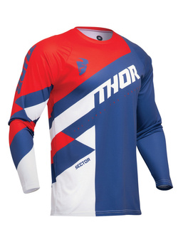 Bluza enduro Thor Sector Checker niebiesko-czerwona