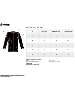 Bluza enduro Thor Sector Chevron biało-niebiesko-czerwona