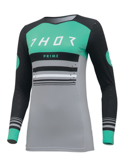 Bluza enduro damska Thor Prime Blaze czarno-zielona