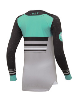 Bluza enduro damska Thor Prime Blaze czarno-zielona