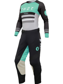 Bluza enduro damska Thor Prime Blaze czarno-zielona