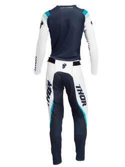 Bluza enduro damska Thor Pulse Rev niebiesko-biała