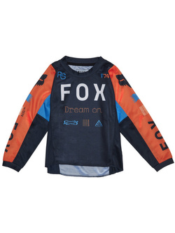 Bluza enduro dziecięca Fox 180 Race Spec Midnight czarno-pomarańczowa