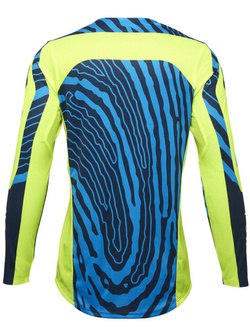 Bluza enduro dziecięca Fox Flexair Impression niebiesko-fluo