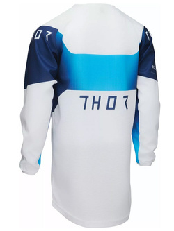 Bluza enduro dziecięca Thor Launchmode Storm biało-niebieska