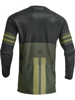 Bluza enduro dziecięca Thor Pulse Combat zielono-czarna