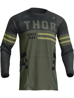 Bluza enduro dziecięca Thor Pulse Combat zielono-czarna