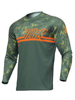 Bluza enduro dziecięca Thor Sector Digi Camo zielona