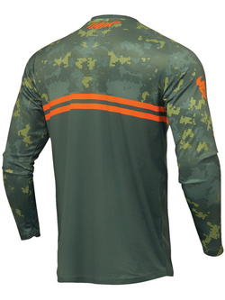 Bluza enduro dziecięca Thor Sector Digi Camo zielona