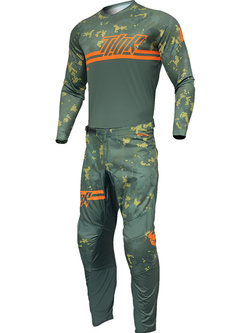 Bluza enduro dziecięca Thor Sector Digi Camo zielona