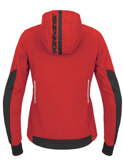 Bluza motocyklowa damska Spidi Hoodie Armor Light czerwono-czarna