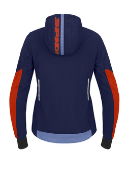 Bluza motocyklowa damska Spidi Hoodie Armor Light niebiesko-czerwona