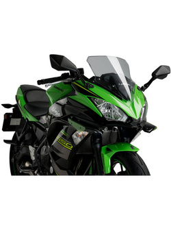 Boczne spoilery dociskowe Puig do Kawasaki NINJA 650 (17-19) zielone