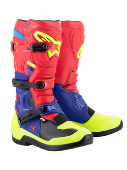 Buty cross Alpinestars MX Tech 3 czerwono-niebiesko-żółte